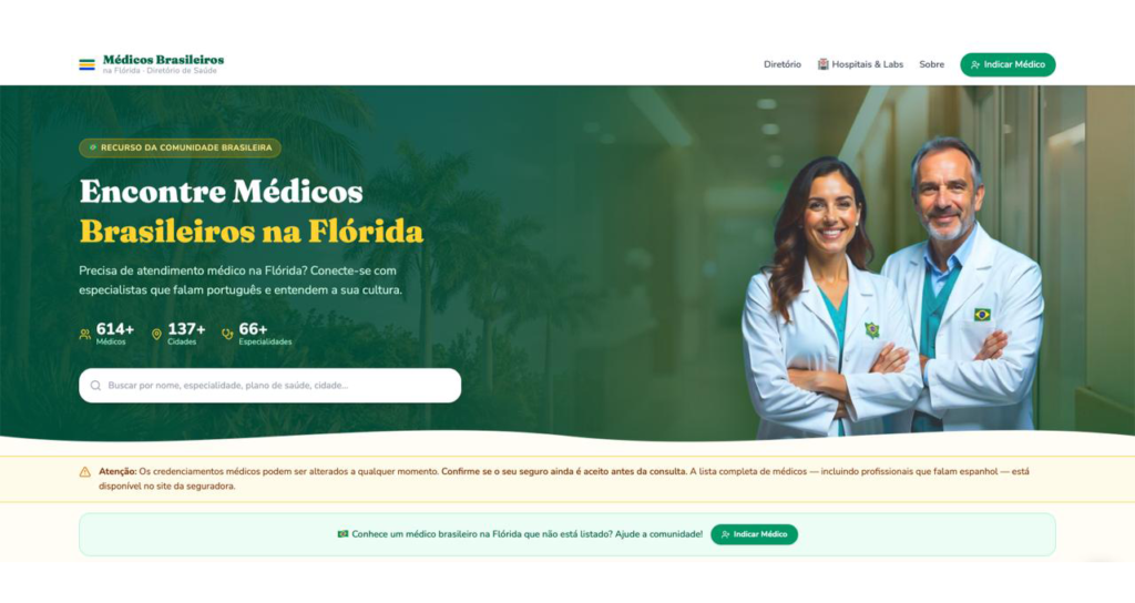 Encontrar um médico que fala português ficou mais fácil
