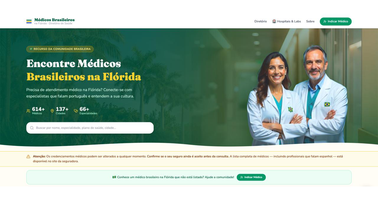 Encontrar um médico que fala português ficou mais fácil